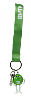 M&M's World Green Character String Keychain New with Tag