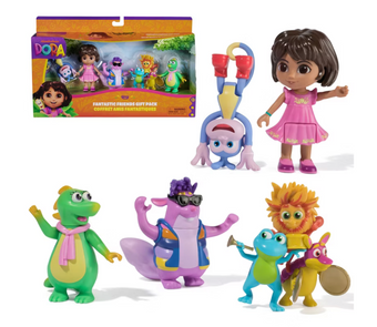 Dora Fantastic Friends Gift Pack Tico Isa, and the Fiesta Trio Toy New With Tag