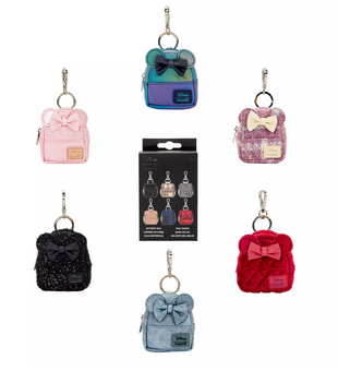 Disney Parks Minnie Mouse Loungefly Mini Backpack Mystery Bag Charms New w Tag