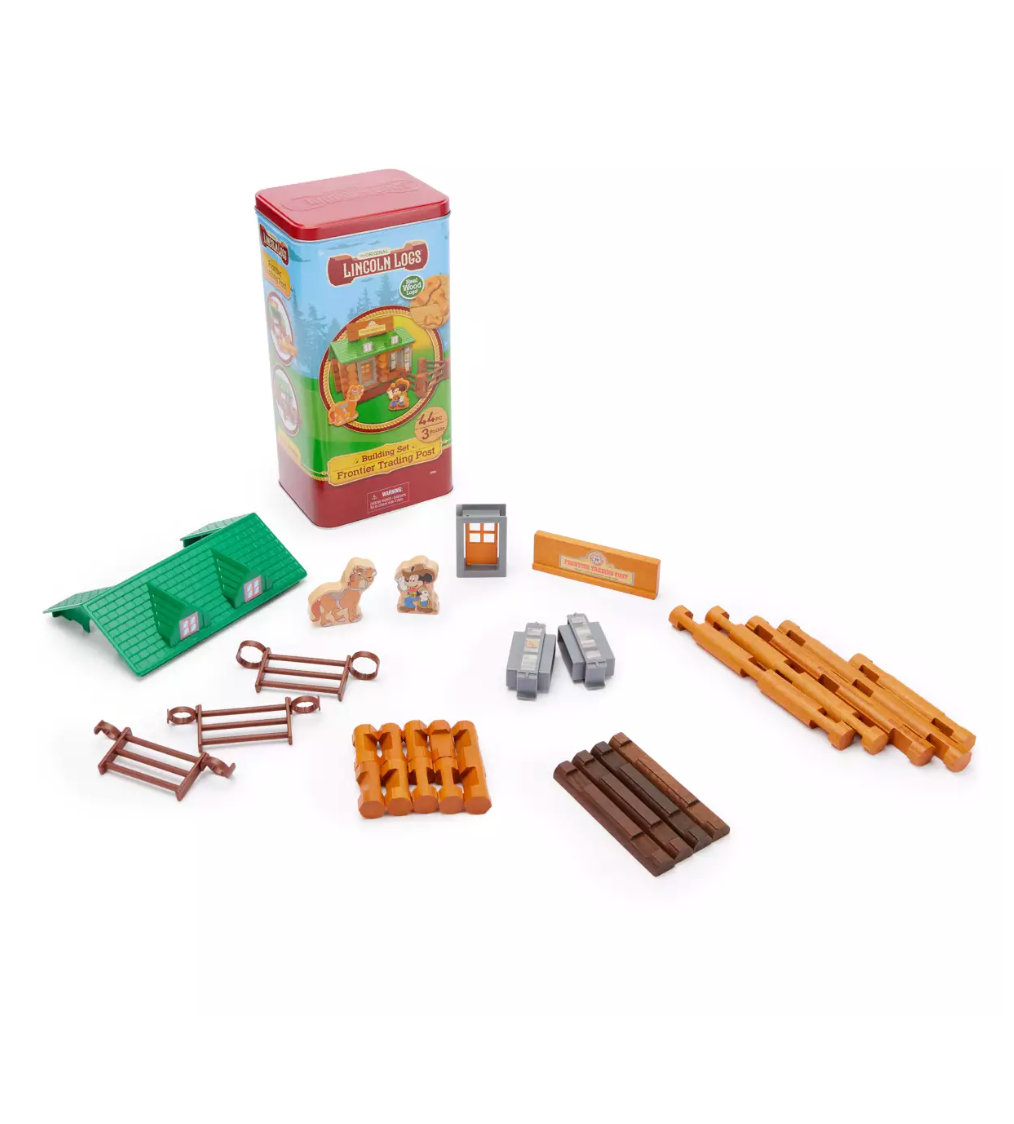 Disney Parks Mickey Frontier Trading Post Lincoln Logs Building Set Toy New Box