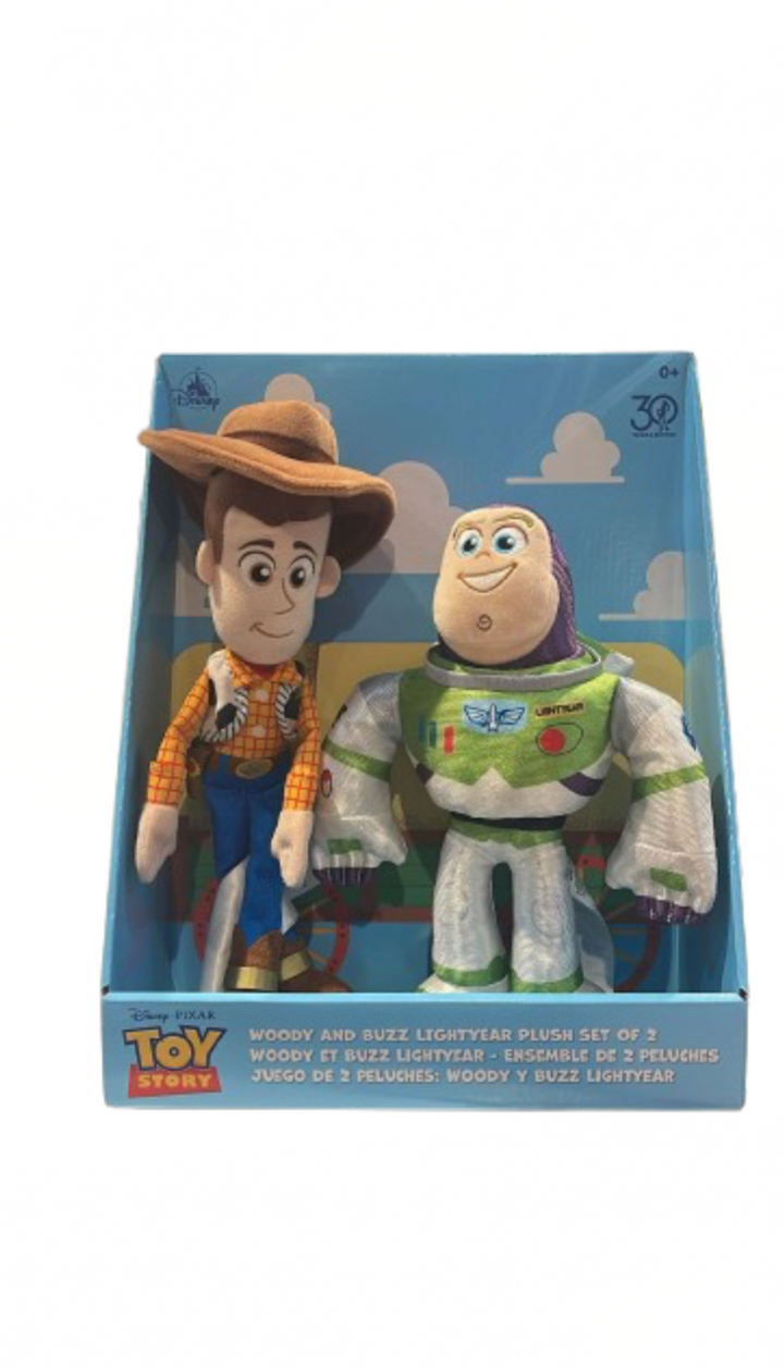 Disney Parks 30th Toy Story Woody and Buzz Lightyear Plush Set of