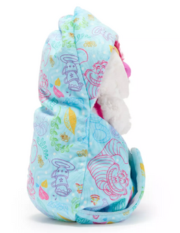 Disney Cheshire Cat Plush in Blanket Pouch Disney Babies Small 10'' Alice New