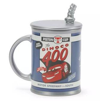 Disney Parks Dinoco Motor Oil Coffee Mug with Lid – Cars New With Tag