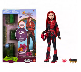 Disney Red Tea Party Reveal Doll Descendants Wicked Wonderland 11''