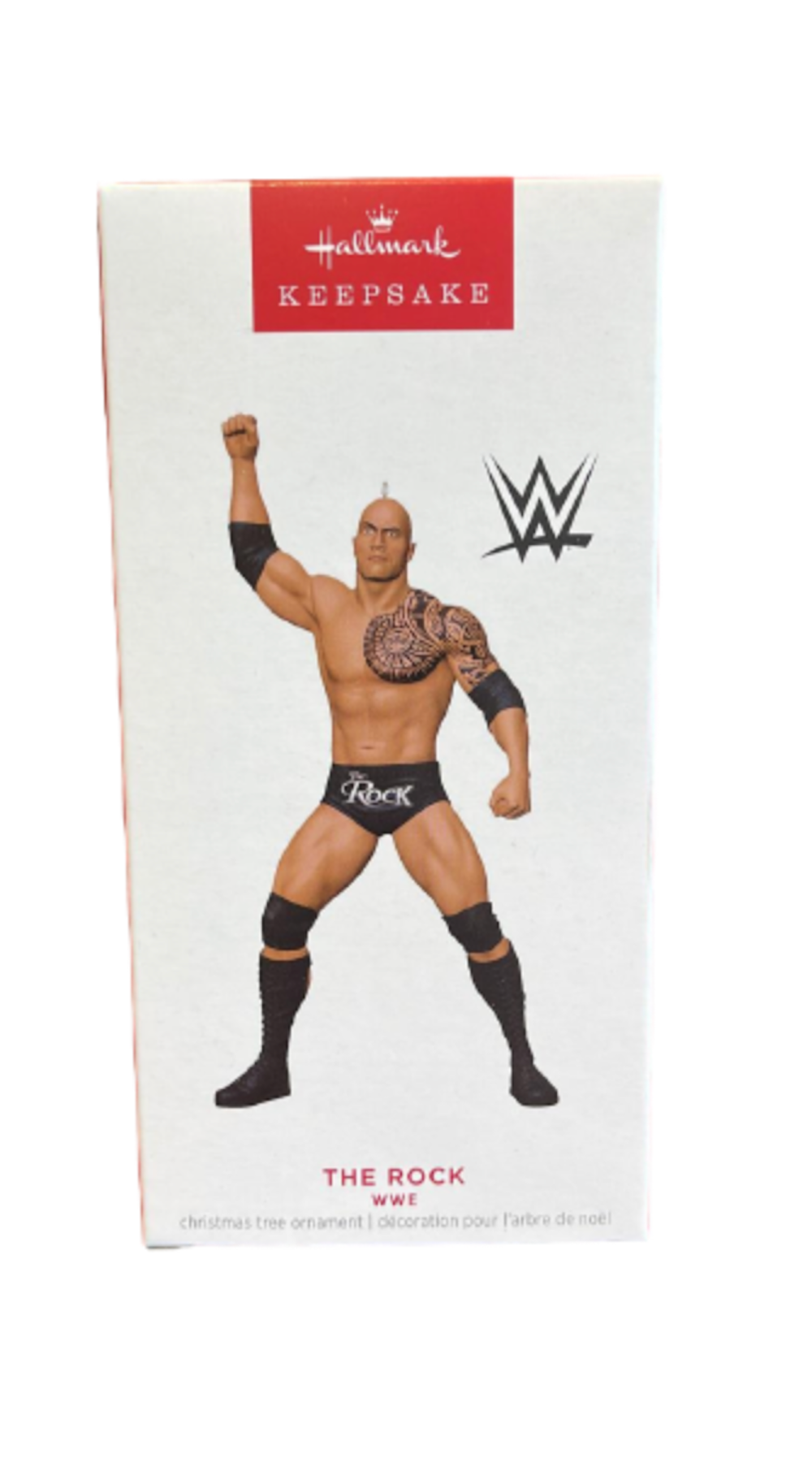 Hallmark 2023 Keepsake WWE The Rock Christmas Ornament New with Box