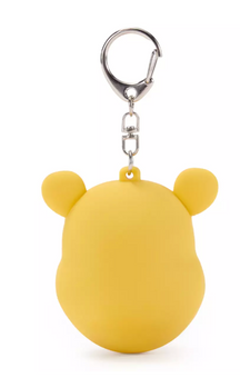 Disney Parks Winnie the Pooh Keychain Head Puffy Silicone New with Tag