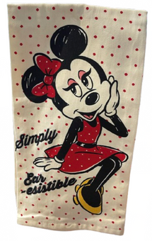 Disney Parks Minnie Mouse Simply Ear-esistible Kitchen Towel New With Tag