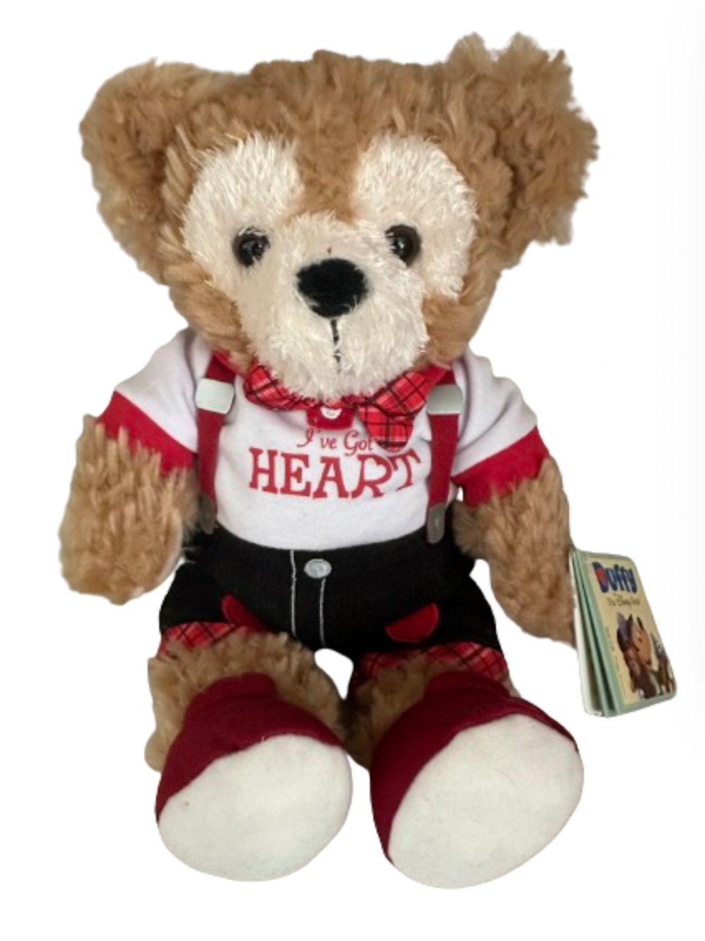 Disney Parks Valentine Duffy the Disney Bear I've got Heart Plush New with Tag