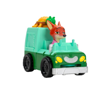Disney Zootopia 2 4in Vehicle Nick Wilde & Bug Burga Food Truck New with Tag