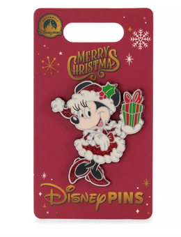 Disney Parks Mrs Santa Minnie Mouse Holiday Pin New With Card
