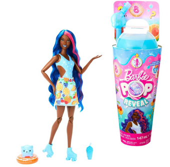 Barbie Pop Reveal Fruit Series Fruit Punch Doll, 8 Surprises Pet New with Box