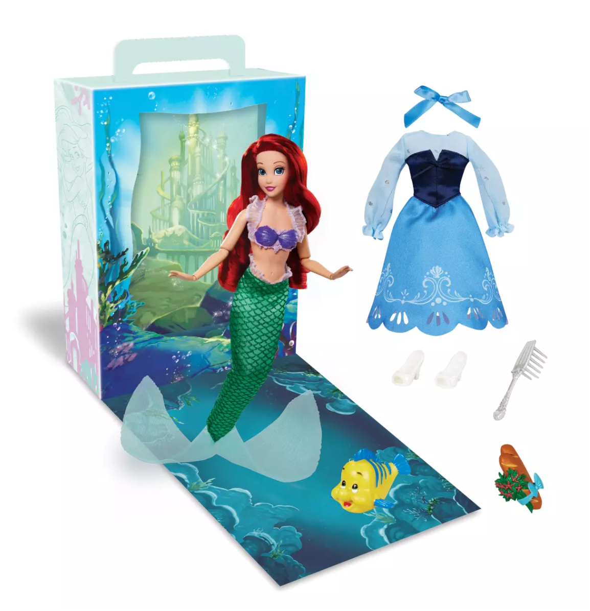 Disney Story Doll with Accessories and Activity The Little Mermaid Ariel New Box