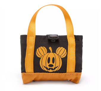 Disney Parks Halloween Mickey Jack-o'-Lantern Halloween Packable Tote Bag New