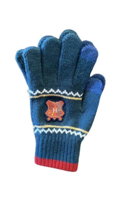 Universal Studios Harry Potter Christmas at Hogwarts Crest Holiday Adult Gloves