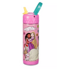 Disney Princess Stainless Steel Water Bottle with Built-In Straw New