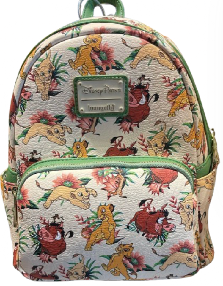 Disney Parks Animal Kingdom Loungefly Timon Pumba Mini Backpack New With Tag