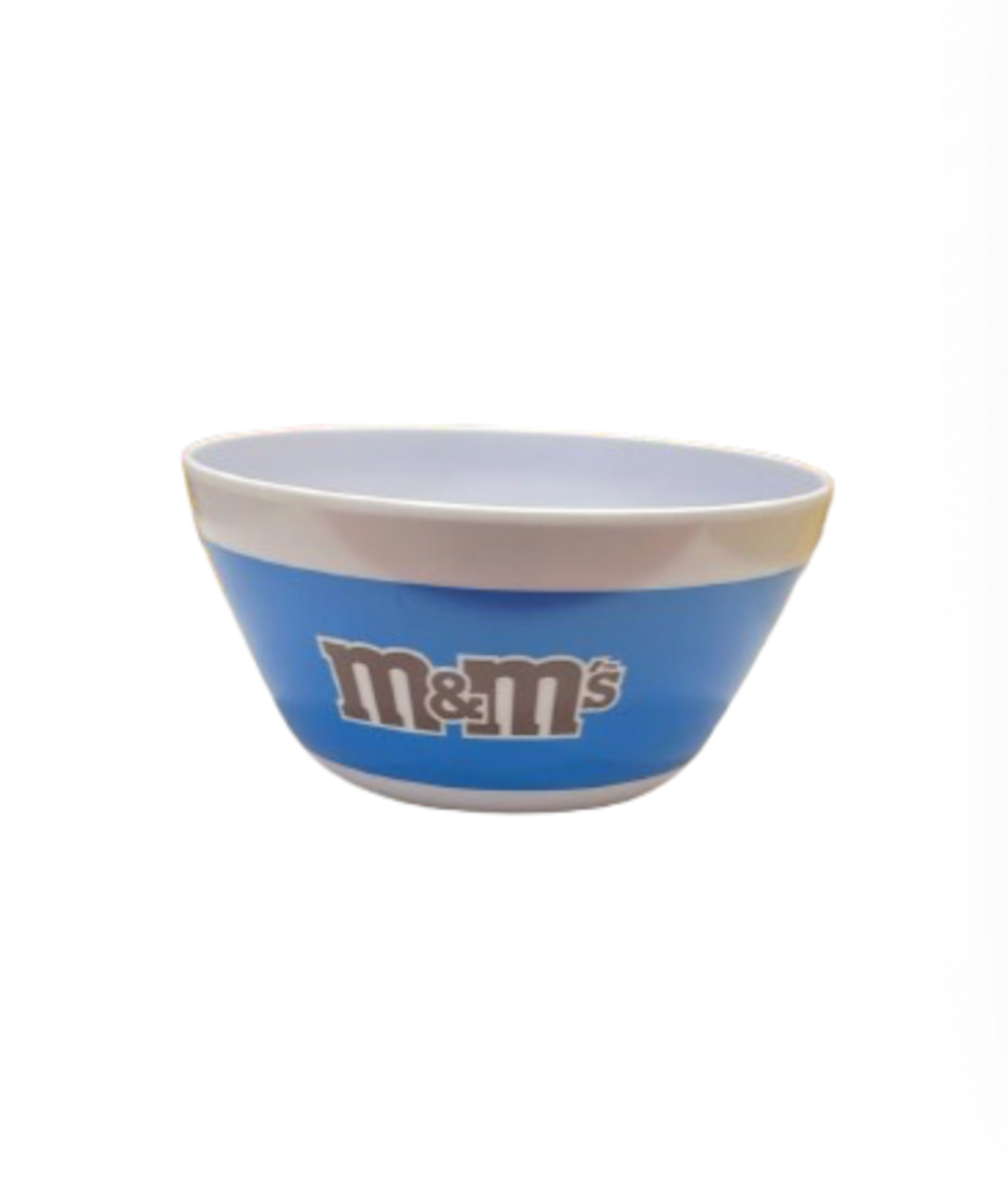 M&M's World Blue Character Silhouette Melamine Satin Finish Bowl New