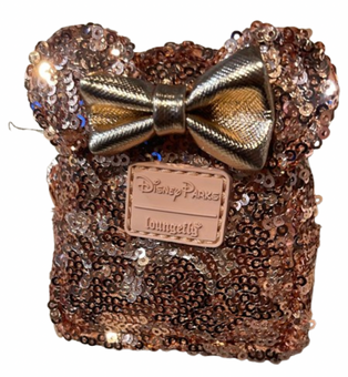 Disney Parks Minnie Mouse Rose Gold Loungefly Bag Charms New With Tag