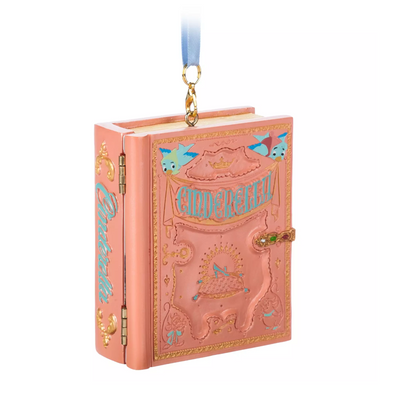 Disney Parks Cinderella Storybook Musical Sketchbook Christmas Ornament New Tag