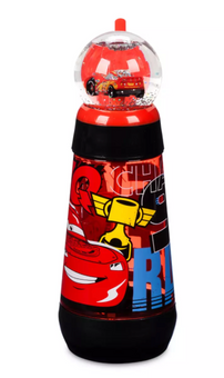 Disney Parks Lightning McQueen Snowglobe Tumbler with Straw – Cars New With Tag