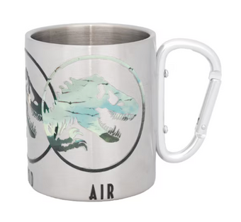 Universal Studios Jurassic Park Rebirth Sea Land Air Carabiner Mug New With Tag