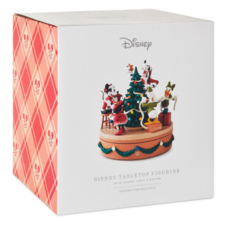 Hallmark Disney Mickey and Friends Christmas Musical Figurine W Light Motion New