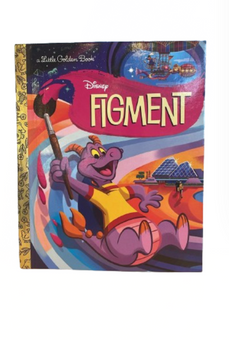 Disney A Little Golden Book Epcot Figment Hardcover Book New
