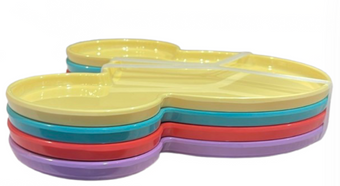 Disney Parks Mickey Mouse Icon Mousewares Appetizer Plates Set New With Tag