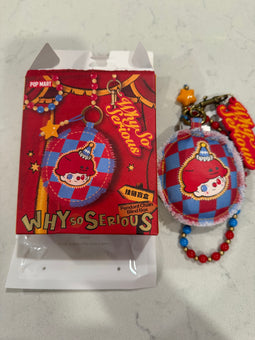 Pop Mart Labubu Why So Serious? Pendant Chain Flame Clown USA SELLER New