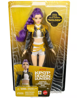 KPop Demon Hunters HUNTR/X Rumi Golden Singing Doll in Removable Outfit New