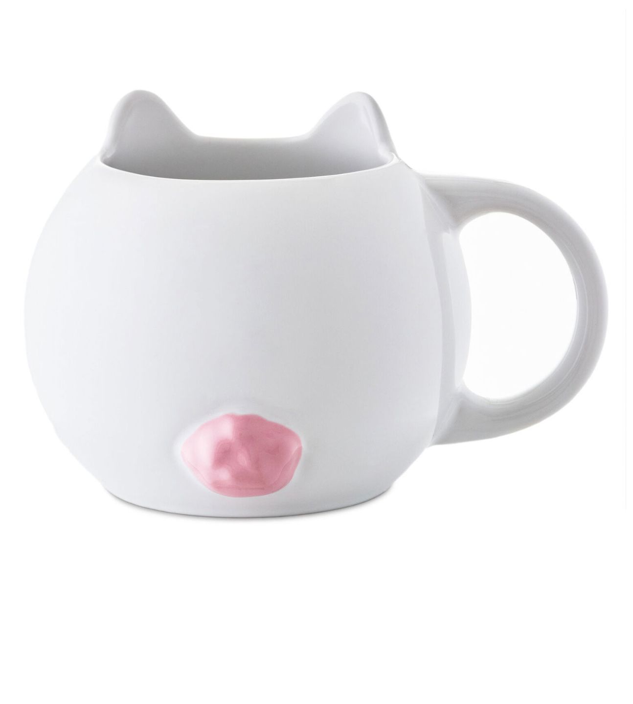 Hallmark Easter White Bunny Sculpted 14oz Coffee Mug New