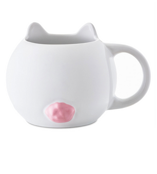 Hallmark Easter White Bunny Sculpted 14oz Coffee Mug New