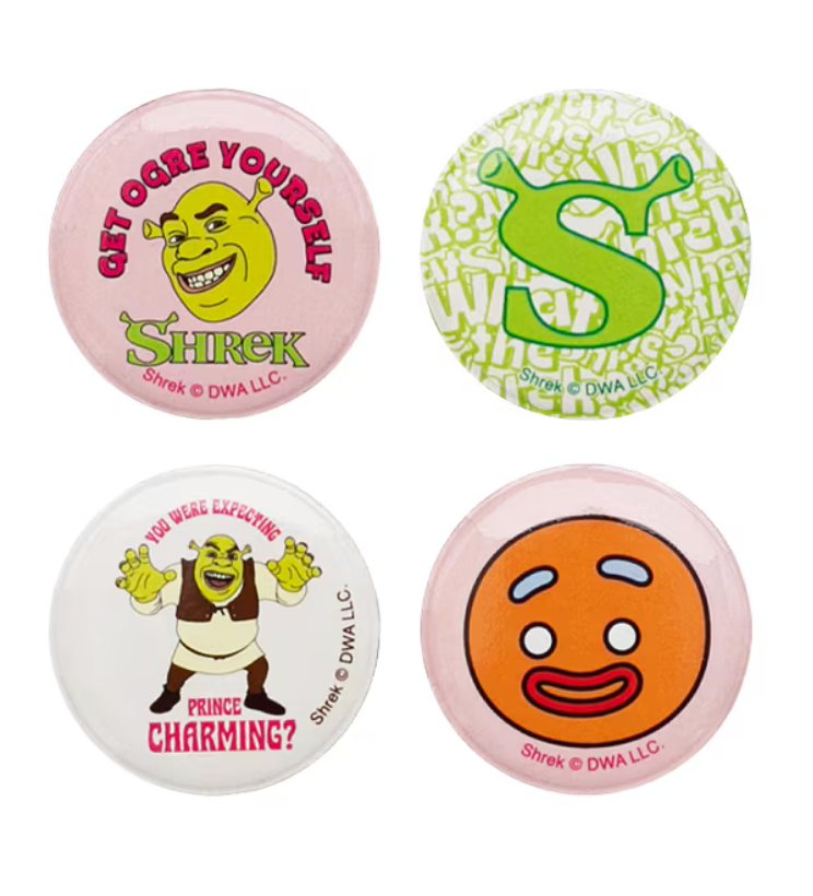 Universal Studios Shrek Button Set of 4 New With Tag – I Love Characters