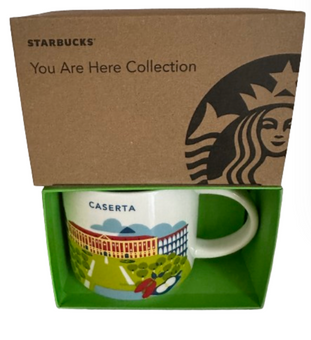Starbucks You Are Here Caserta Italy Ceramic Coffee Rare Mug New with Box