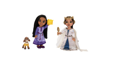 Disney 100 Wish Asha & Queen Amaya 6 inch Petite Doll Gift Set Toy New with Box