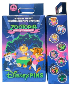 Disney Parks Zootopia: Better Zoogether Mystery Set Pin Random New With Card