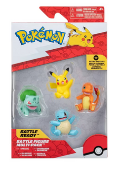 Pokemon Battle Figure Multipack - Pikachu Bulbasaur 4 Pack Toy New with Tag