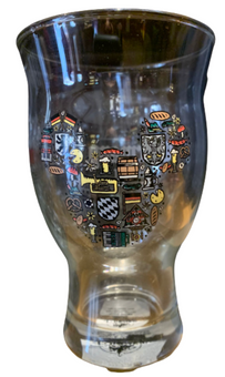 Disney Parks Epcot Germany Mickey Mouse Icon Glass Cup New With Tag