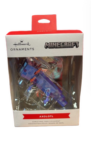 Hallmark Minecraft Blue Axolotl Christmas Ornament New With Box