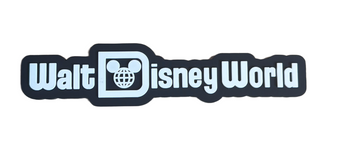 Disney Parks Walt Disney World Logo Mania Black Magnet New With Tag