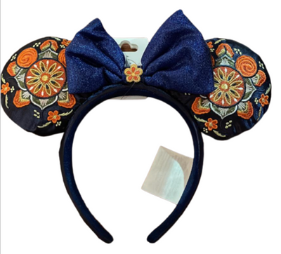 Disney Parks Epcot Norway Floral Minnie Mouse Ear Headband New With Tag