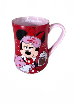 Disney Parks Minnie My Bed is My Happy Place Morning Coffee Mug New