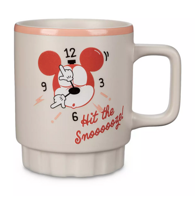 Disney Mickey Hit the Snoooooze! Wakey Wakey Coffee Mug 16oz New