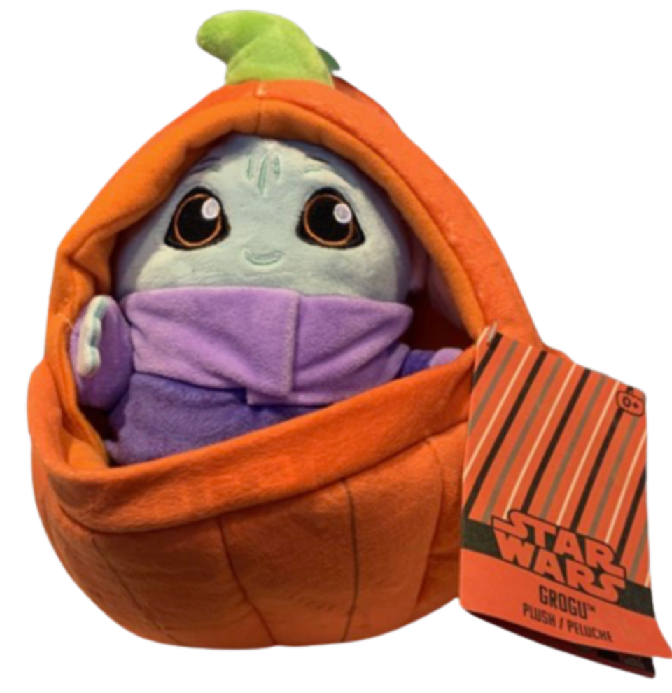 Disney Parks Star Wars Halloween Pumpkin Grogu Plush New With Tag