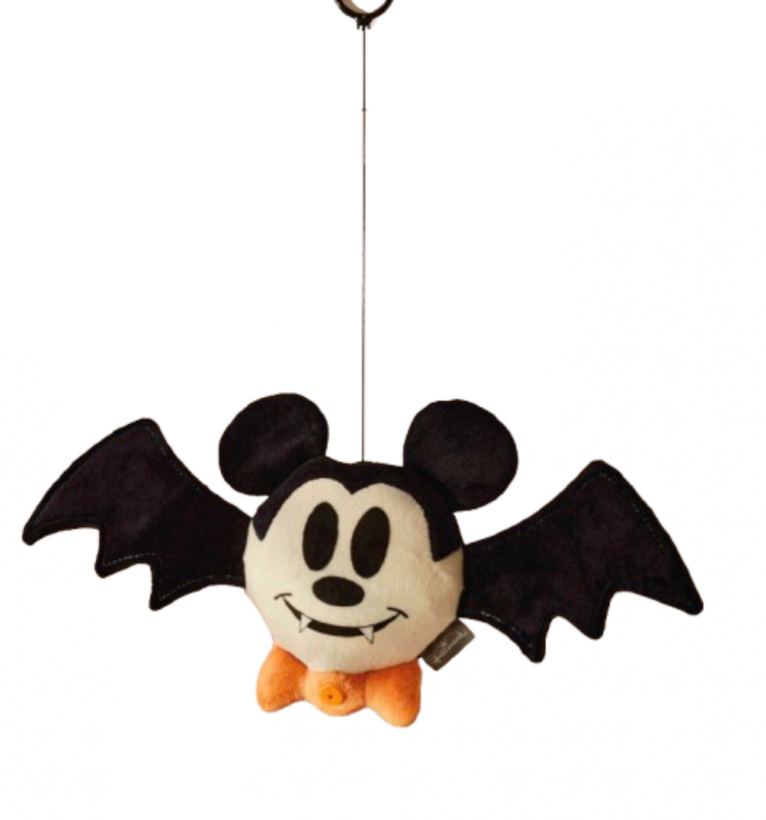 Hallmark Halloween Disney Mickey Drop-n-Greet Bat Plush Motion