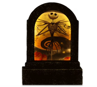 Disney's The Nightmare Before Christmas Jack Skellington LED Tombstone Décor New