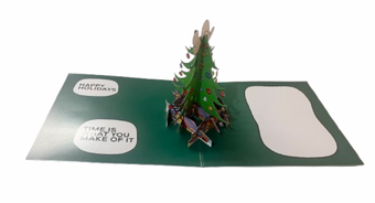 SWATCH X PEANUTS Pop Up Christmas Tree Card 2021 New With Envelope