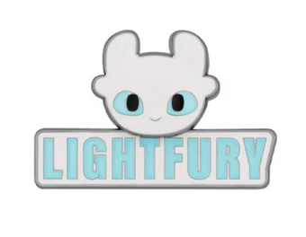 Universal Studios How To Train Your Dragon Light Fury Face Pin New With Card