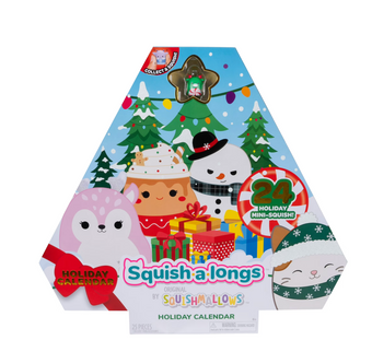 Squishmallows Squish a longs Holiday Countdown Calendar 24 1 inch Mini Squish