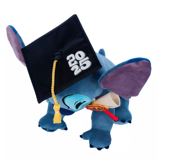 Disney Parks 2025 Class Stitch Graduation Plush New with Tag
